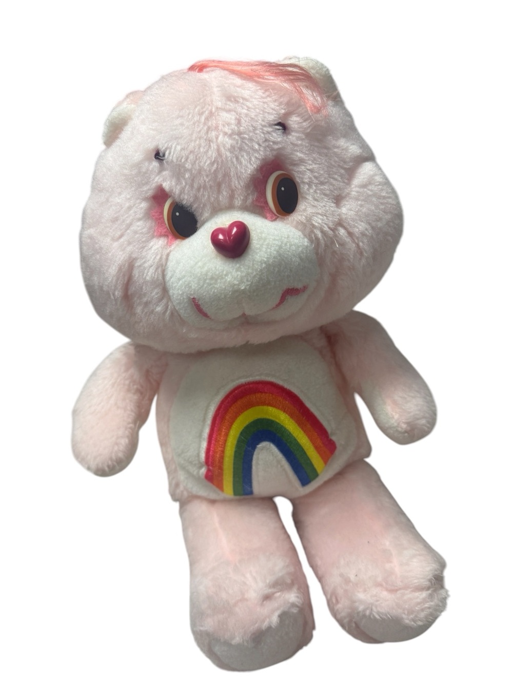 Vintage Care Bear Cheer Bear plush stuffed animal stuffie 1983 Rainbow belly
